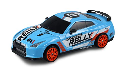 Amewi 21084 Drift Sport Car M 1:24 blau, 4WD 2,4 GHz Fernsteuerung, Hellblau, Ben&ouml;tigtes Zubeh&ouml;r: 2x 1,5V Mignon AA Batterien f&uuml;r die Fernsteuerung