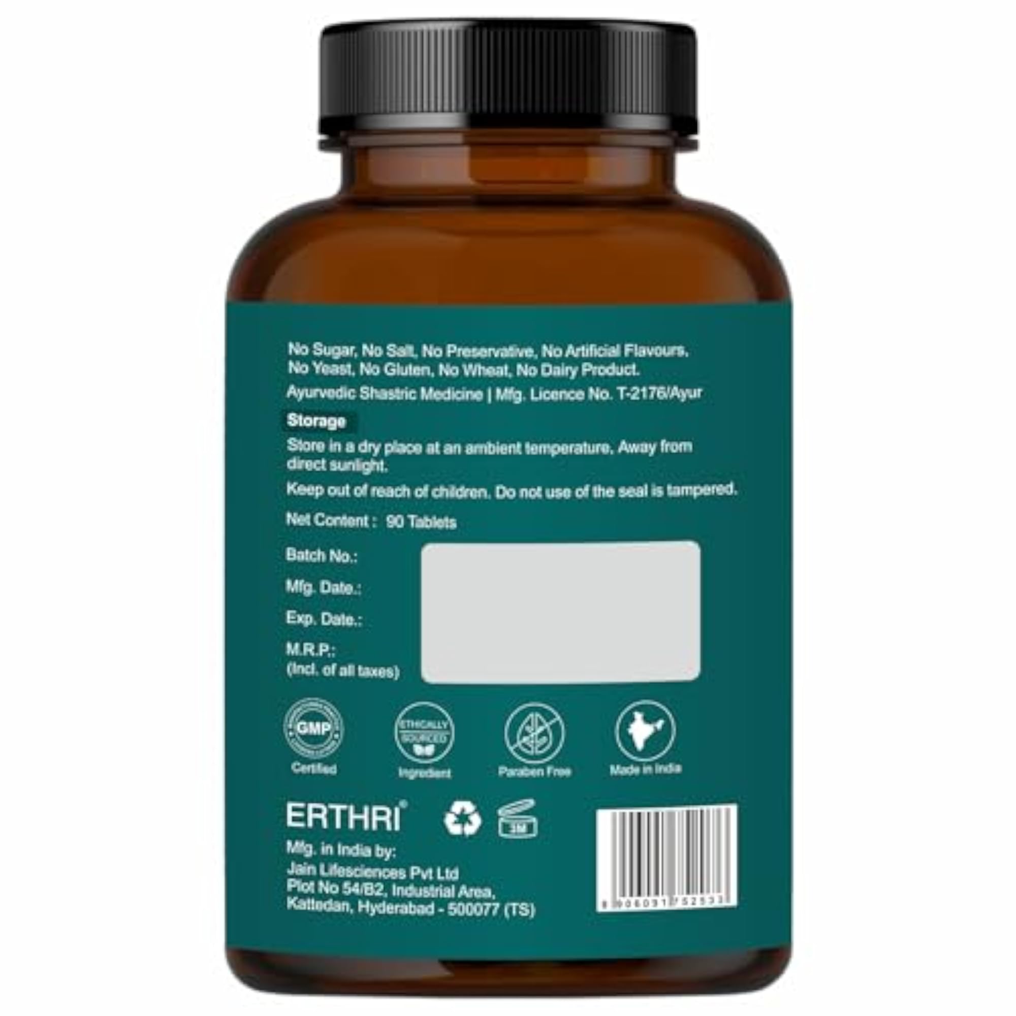 ERTHRI Kapikachu 10000mg, 90 tablets