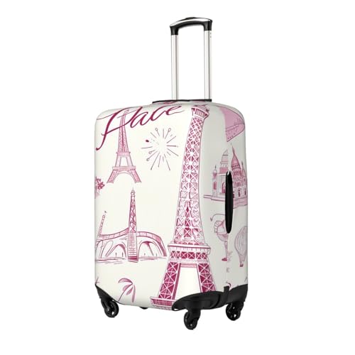 Retro Paris Luggage Cover for Suitcase Eiffel Tower Elastic Suitcase Cover Protector Luggage Sleeve Anti Scratch Dust Fits29-32 Inch2