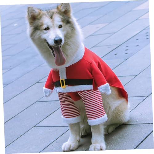 Disfraz Santa Claus para perros y gatos 5XL miniatura 4