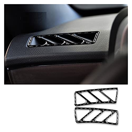 Shenghao Yige Store Carbon Fiber Fit for Chevrolet Camaro 2010 2011 2012 2013 2014 2015 Accessories Car Dashboard Air Outlet Cover Interior Trim Sticker (Color Name : Black)