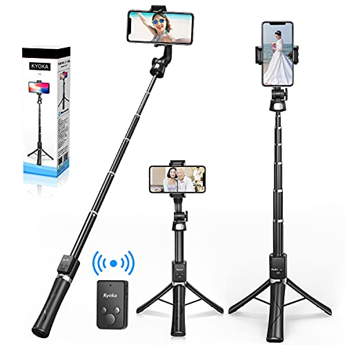 Amazon | 120cm & 三脚/一脚兼用 KYOKA 自撮り棒 三脚 Bluetooth