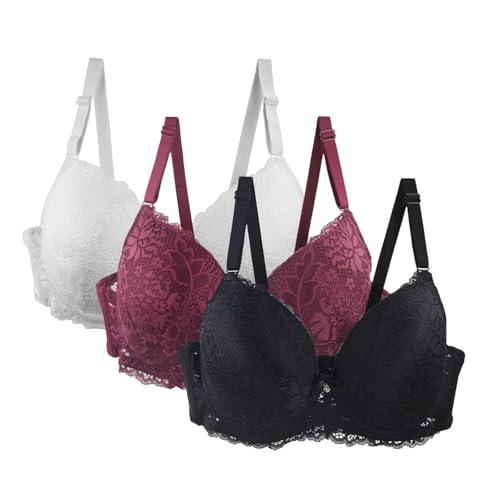 aaSccex Sujetadores sin aros para mujer, paquete de 3 brasieres deportivos para mujer, sin varillas, paquete múltiple, lencería cómoda de compresión, para dormir, chaleco de hada, corsé, parte