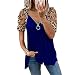 Mayntop Camiseta para mujer para verano, manga corta, sin mangas, con cuello en V, cremallera, talla grande