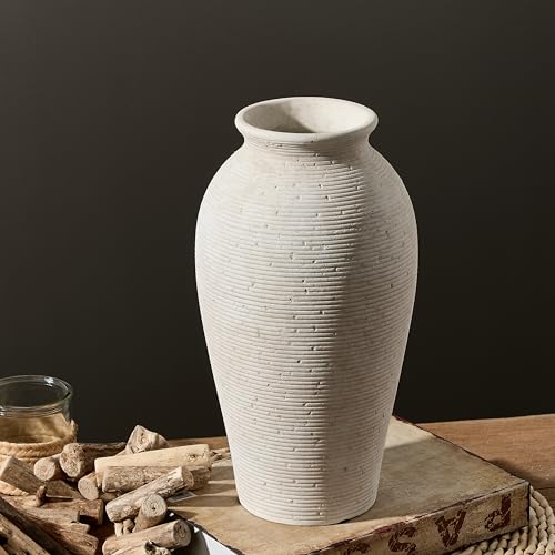 image for Vanselia Ceramic Flower Vase Home Decor - Large Tall Farmhouse Table V