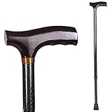 DMI Lightweight Aluminum Adjustable Walking Cane with Derby-Top Handle for Men and Women, Green Ice