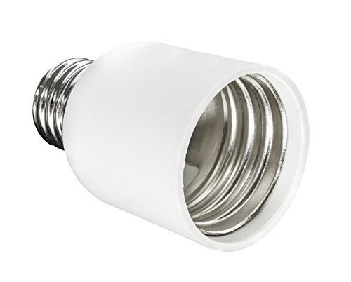 1-Pack Socket Adapter E26 Medium Base to E39 Mogul Base Screw Base Light Bulb Socket Converter, 300W Max.