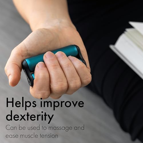 Image of ONO Roller - Handheld Fidget Toy for Adults | Help Relieve Stress, Anxiety, Tension | Promotes Focus, Clarity | Compact, Portable Design (Teal, Junior Size - Aluminum)