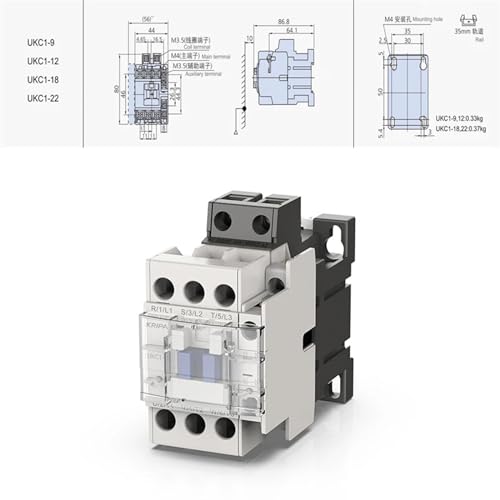 Contactor AC 12A 220V automatisme de pompe et ventilation maison - 3