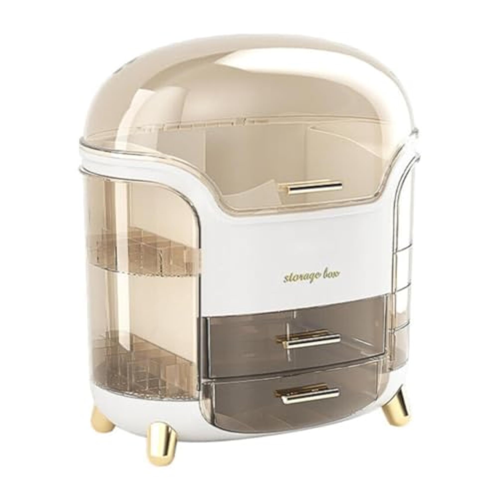 Dustproof Cosmetic Storage Box, Makeup Organizer for Vanity