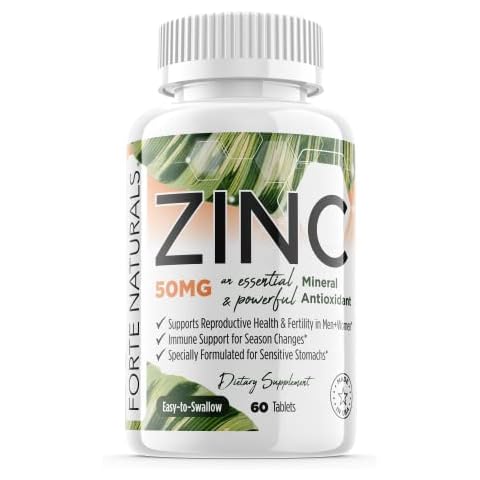 Forte Naturals Zinc 50mg Supplements Cover