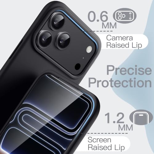 Image of JETech Silicone Cover Case for iPhone New Pro Max, Silky Touch, Black