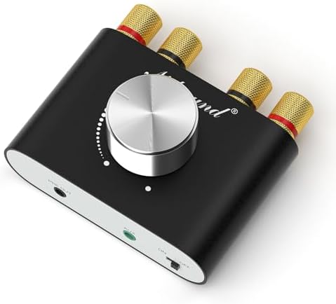 Nobsound 2-Channel 200W Bluetooth Amplifier: HiFi Stereo Mini Power Amp with Subwoofer Out for Home, Desktop & Car Audio Systems, Speakers, Bass Shakers (NS-01G-MAX)