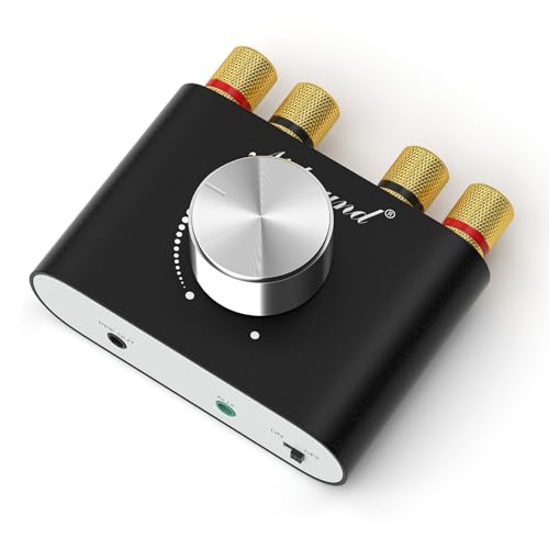 Nobsound 2-Channel 200W Bluetooth Amplifier: HiFi Stereo Mini Power Amp with Subwoofer Out for Home, Desktop & Car Audio Systems, Speakers, Bass Shakers (NS-01G-MAX)