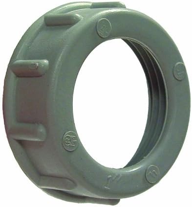 Hubbell-Raco 1402 Rigid / IMC Plastic Bushing 1/2-Inch Trade Size, 100-Pack
