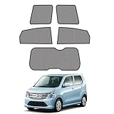 Loveyes スズキ ワゴンR MH34S サンシェード メッシュ 車中泊 断熱 虫よけ 日除け 遮光 仮眠 UVカット 専用アクセサリー (wagon R mh34s)