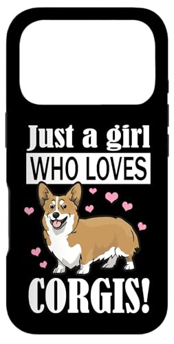 Womens Kids Funny Just A Girl Who Loves Corgis Dog Lover �X�}�z�P�[�X iPhone 17 Pro �p