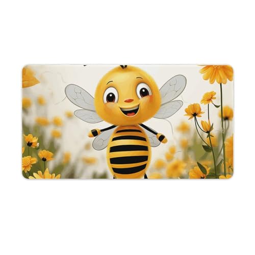 Cute Bees �f�C�W�[�t�����[ �f�X�N�}�b�g �h�� �S�� �m���X���b�v �f�X�N�u���b�^�[ �v���e�N�^�[ �}�E�X�p�b�h �ٖD�G�b�W ���� �A�N�Z�T���[ �f�X�N���C�e�B���O�p�b�h �I�t�B�X�z�[���p 29.5�C���` x 15.7�C���`