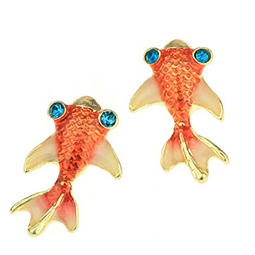 Lyanther Mignons Boucles D'Oreilles Adorables Poisson Rouge