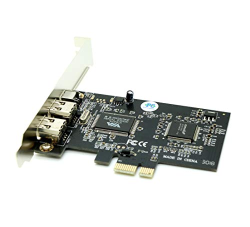 image for Sintech Firewire Card,PCI-e 3 Ports 1394A Firewire Adapter(2 x 6Pin an