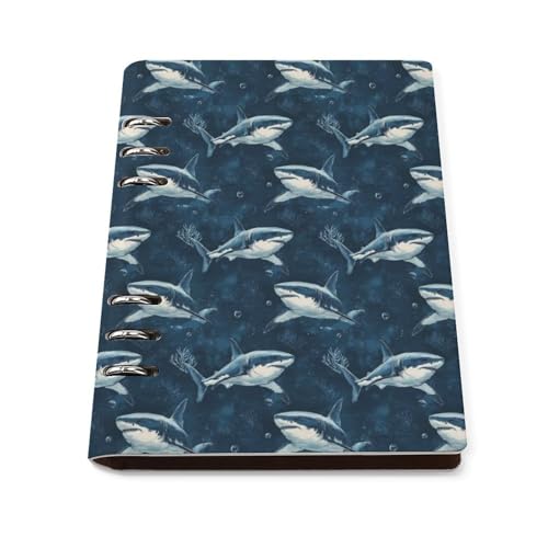Carnet de voyage A5 en cuir bleu marine avec couverture rigide rechargeable chic