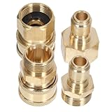 MOTHNUR 1 Satz Hochdruckreiniger Schnellkupplungsset mit Hochdruckadapter für Einfache Vielseitig Einsetzbar für Auto und Haushaltsreinigung Verbessert die Reinigungseffizienz