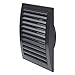 190x190mm / Ø 125mm Grille de Ventilation en Plastique Anthracite - Grille D'aération