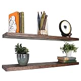 Willow & Grace Wood Floating Shelves for Wall Decor - Floating Shelves for Wall - Real Wood, Wall Sh