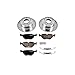 Power Stop K5355 Front and Rear Z23 Evolution Brake Kit with Drilled/Slotted Rotors and Ceramic Brake Pads