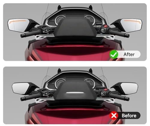Miroir étendu clignotants moto transparents pour Honda Gold Wing GL1800 2018+
