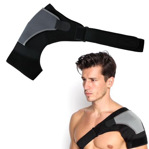 JTMKYO 1 almohadilla de hombro gris, soporte de hombro ajustable, soporte de hombro rotador, protector de hombro, puntal de soporte para el hombro, almohadilla para el hombro, correa para el hombro