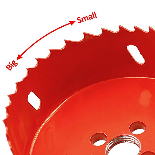 Hordion 90Mm/3 1/2" Hole Saw Bi-Metal Saw Drilling Tool With Twist Drill Bit & L Hex Wrench For Cornhole Boards Wood Plasterboard Plywood Plastic #TOP3