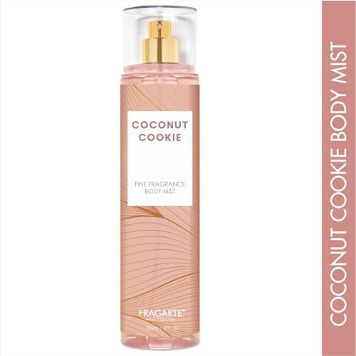 Image of Coconut Cookie Perfume Body Mist Spray Refreshing Long Lasting For Women's Elegant Fragrance Floral Oriental Creamy Cozy Ideal for Everyday Wear(236ml)
