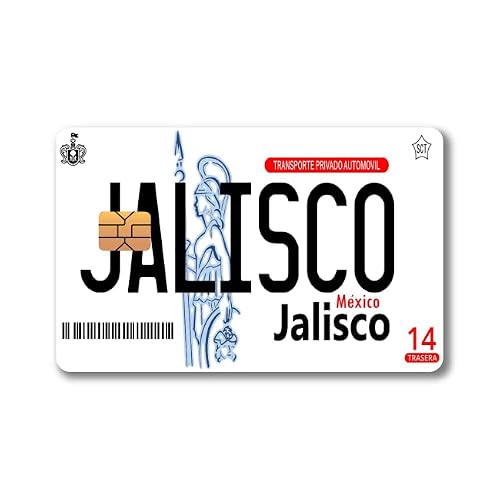 Mexico Placas - Mexican License Plate - Credit and Debit Card Skin Vinyl Sticker (2 Piece) (Jalisco)