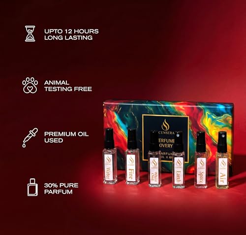 Image of Signature Discovery Perfume Gift set Mini Travel Trial Pack Unisex for Men and Women |6x8ml|Long-Lasting Parfum Fragrances - better than EDP, EDT & EDC|Perfume For Man & Woman|Oud, Floral & Spicy Notes|