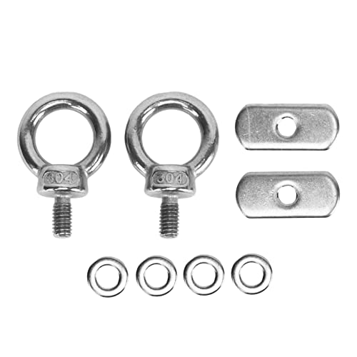 Xolsurg Stainless Steel Kayak Track Mount Tie Down Eyelet Rail for Boat Kayak Canoe Bungee Cord Ropes
