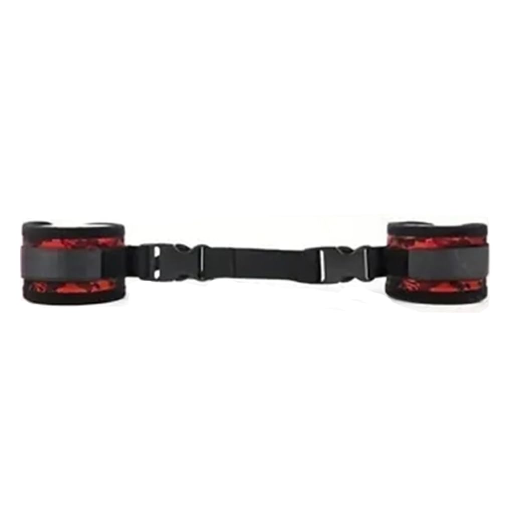 HAZURE Rêštráints Accessorio per Coppia da Donna Giocattolo Regolabile Sexy in Pelle, Gioco Cosplay con Benda sugli Occhi, Rosso