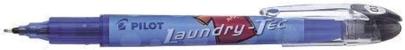 2 x Pilot Laundry Tec Permanent Black Marker Pen School Uniform/Fabric/Clothes