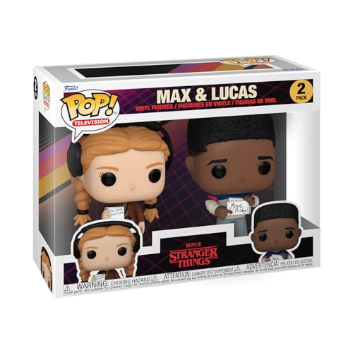 Funko Pop! TV: ST - MAX Mayfield & Lucas 2PK - Aka MAX - Stranger Things - Figura de Vinilo Coleccionable - Idea de Regalo- Mercancia Oficial - Juguetes para Niños y Adultos - TV Fans