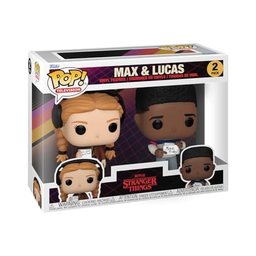 Funko Pop! TV: ST - MAX Mayfield & Lucas 2PK - Aka MAX - Stranger Things - Figura de Vinilo Coleccionable - Idea de Regalo- Mercancia Oficial - Juguetes para Niños y Adultos - TV Fans