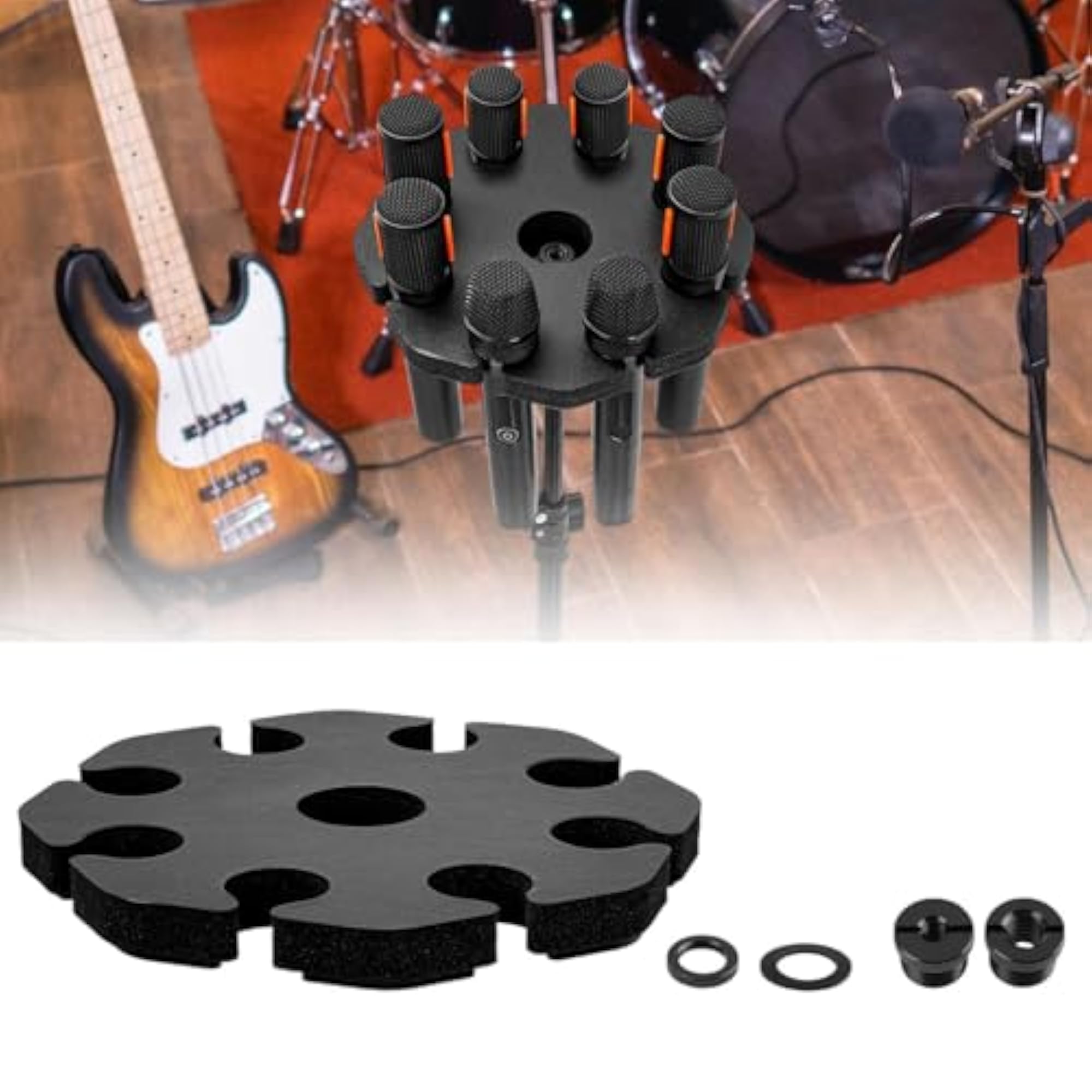 Multiple Microphone Holder for 8 Mics