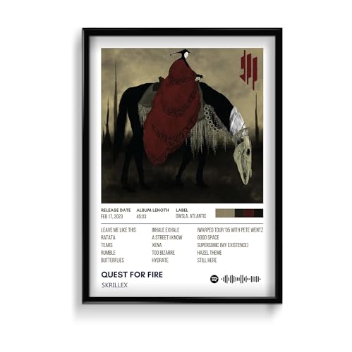 Image of Skrillex Music Poster 13x19 Inch Unframed | 300 GSM Matte Board Paper with Peel & Stick Tape Included | EDM DJ Wall Art | Posters for Wall | Home Decor | Wall Decor Items | Room Decoration Items