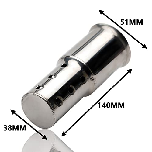 Lkv Motorcycle Db Killer 51Mm Universal Muffler Silencer Noise Eliminator Motorcycle Silencer Compatible With Harley Moto Guzzi, Honda, Kawasaki, Suzuki, Yamaha, Cruiser, Scooter And More. #TOP3