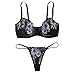 Kalkaly Biancheria Intima Sexy delle Mutandine del Ricamo della Biancheria Intima S-XL del Reggiseno della Biancheria Intima delle Donne Riscaldato