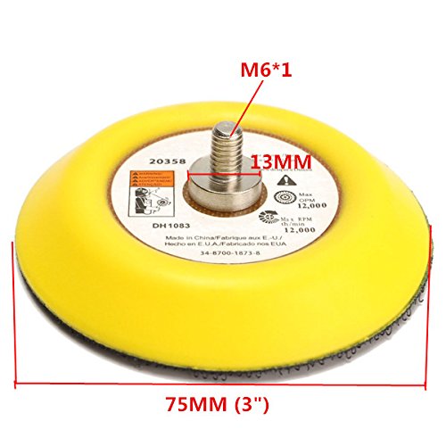 ExcLent 3 Inch Sticky Backing Pad Napping Hook And Loop Sanding Disc Pad Polishing Sander Backer Plate