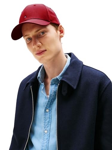 Image of Tommy Hilfiger Men's Cotton Flag Logo Adjustable Baseball Cap