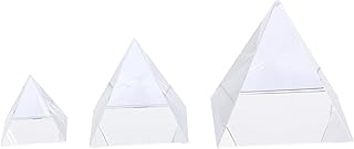 VILLFUL Óptico 3Pcs Vidro De Janela De Prisma Óptico Prisma Triangular Óculos De Refração De Luz Prisma De Grade Óptica Vidro De Cristal Experimento Físico Prismas Físicos Prismas Ópticos