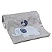 Bedtime Originals Two By Two Elephant Blanket, Blue/Gray