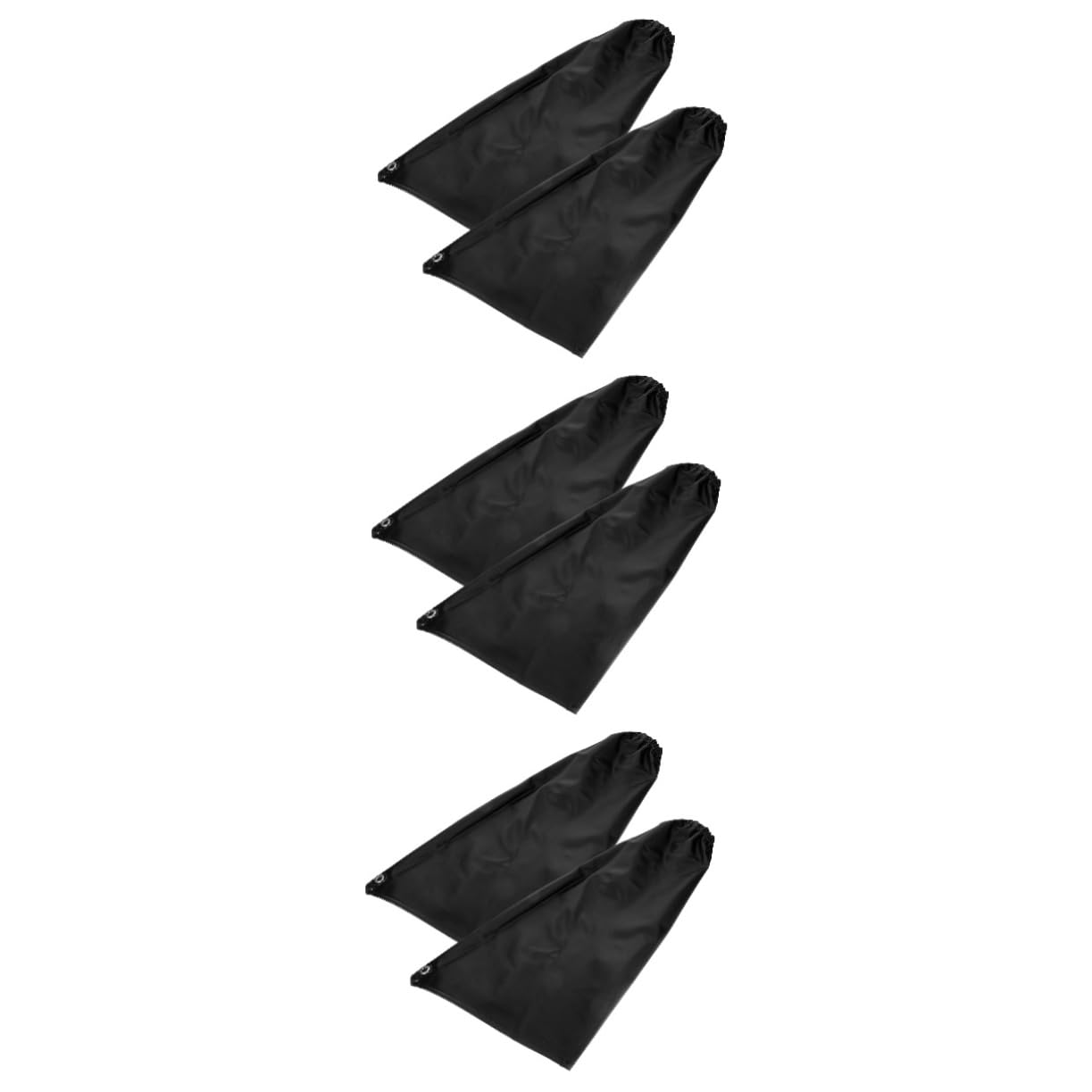 MAGICLULU 3 Paires Manches résistantes à l'huile bras bleu camping pendaison long baignade Manchette avec corde de suspension cou manchettes imperméables et résistantes à l'huile PVC Noir