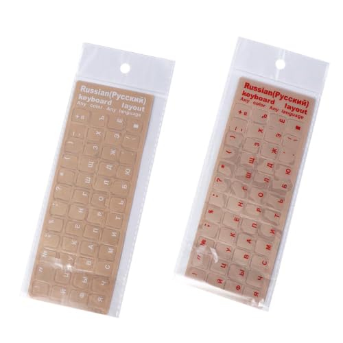 4 piezas stickers teclado ruso para laptop y PC miniatura 1